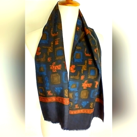 Vintage Other - VINTAGE SILK MEN'S NECK SCARF